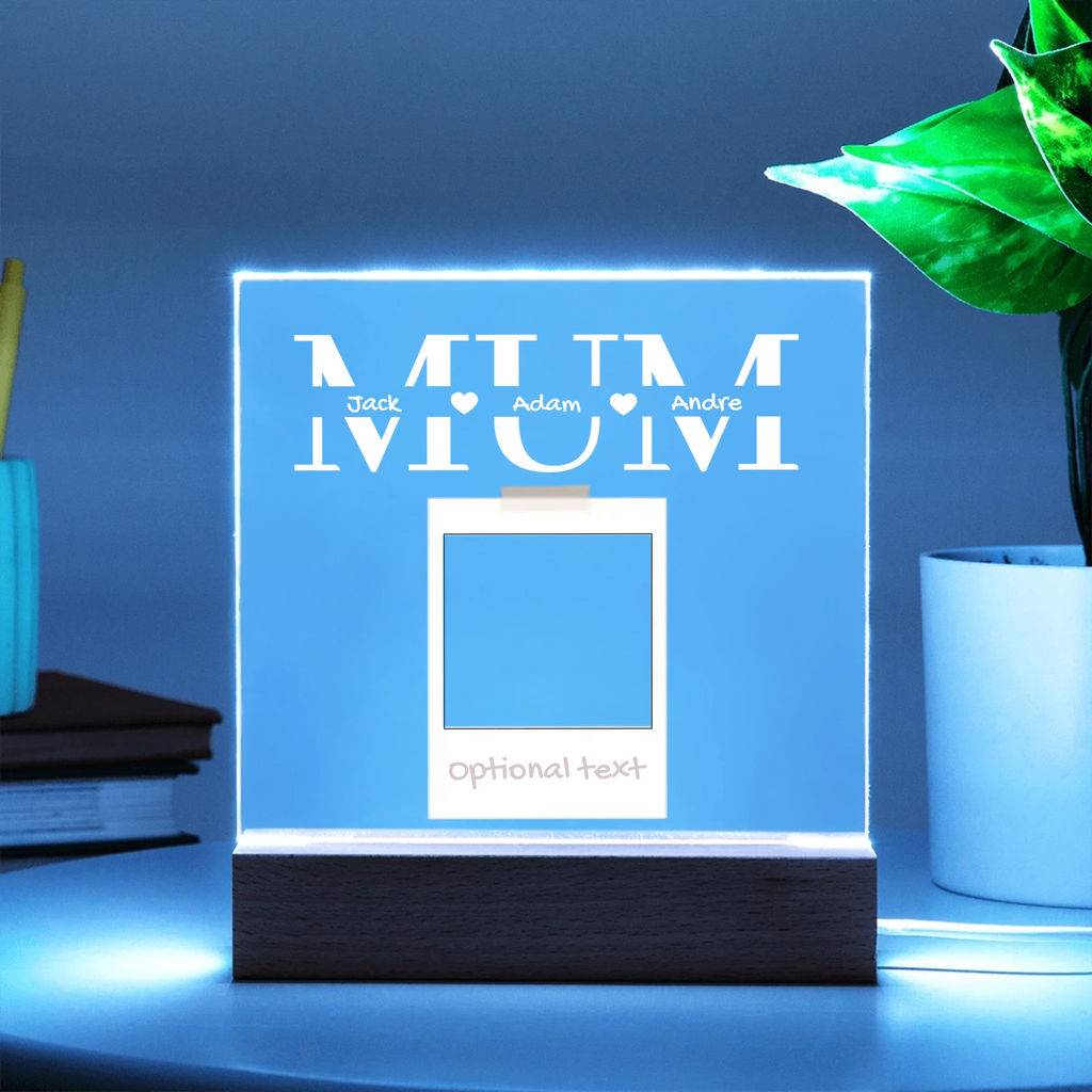 Acrylic Square with LED Base 10