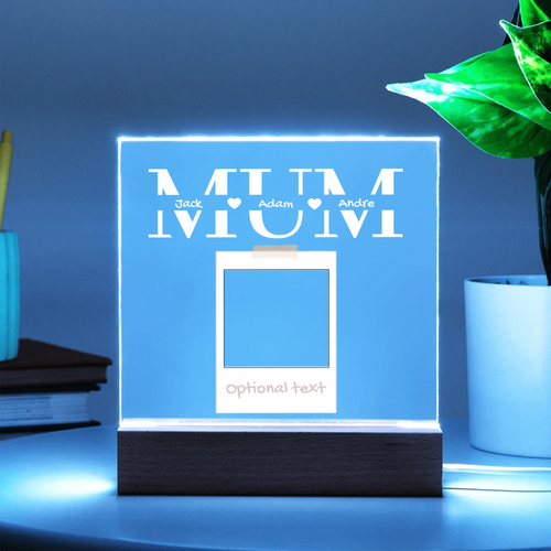 Acrylic Square with LED Base 10