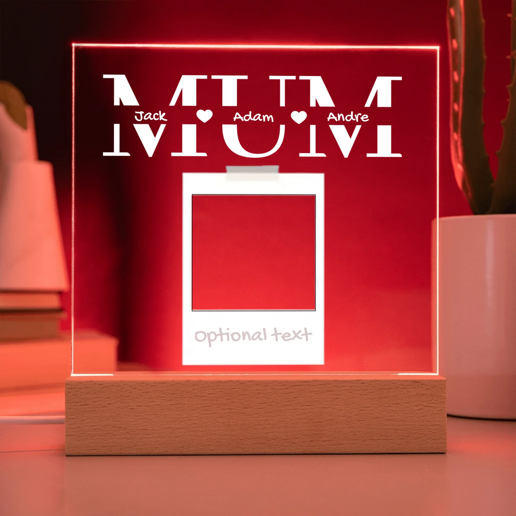 Acrylic Square with LED Base 9