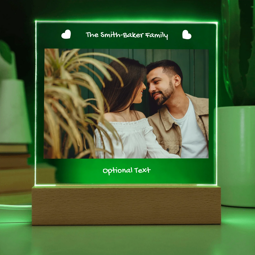 Acrylic Square with LED Base 7