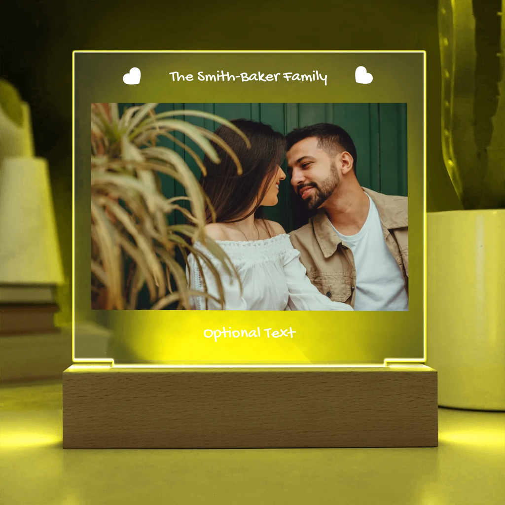 Acrylic Square with LED Base 10