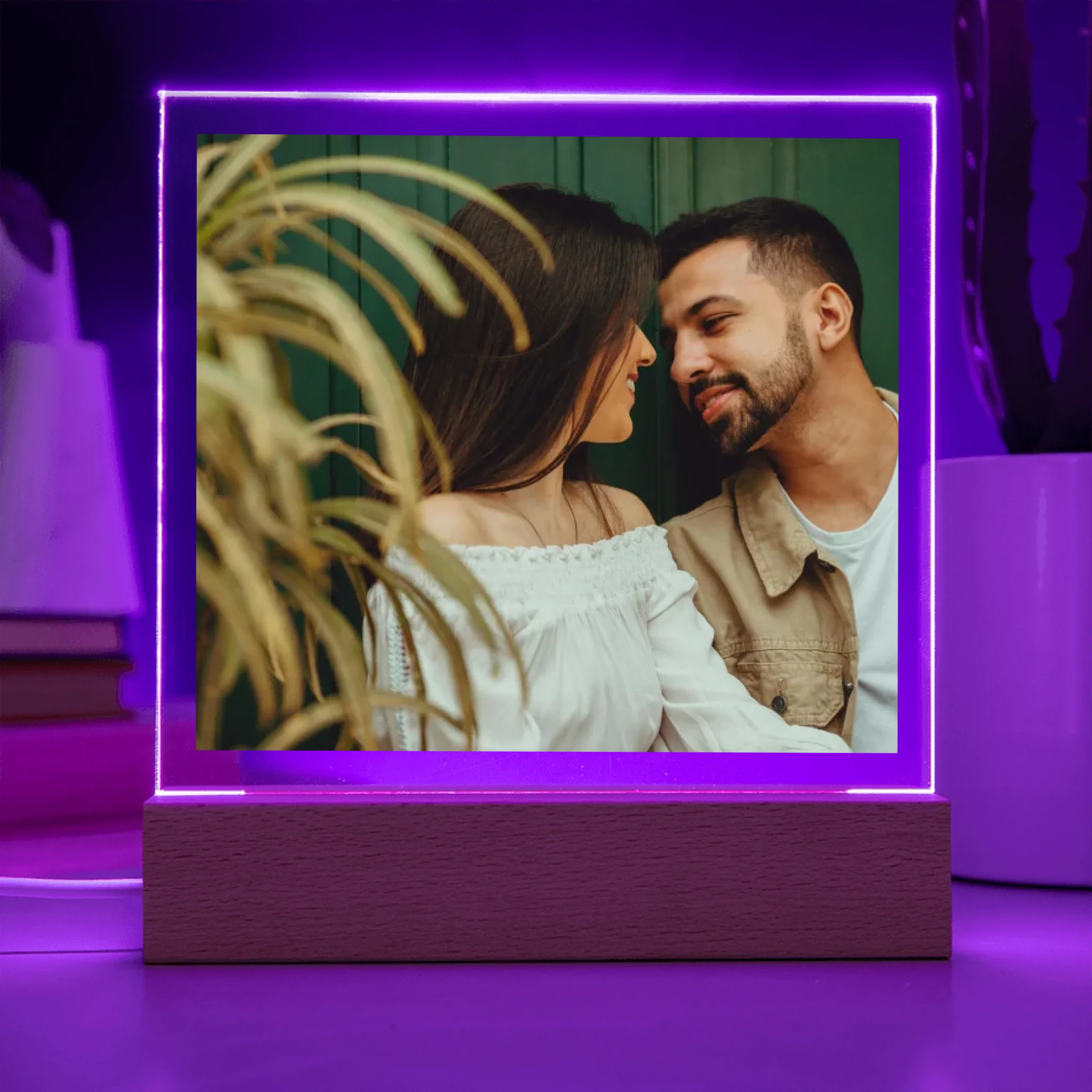 Acrylic Square with LED Base 8