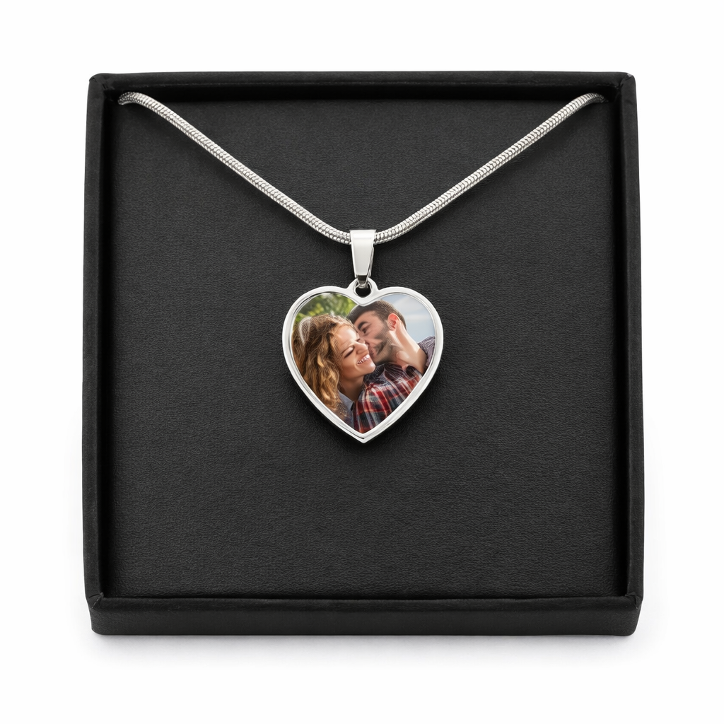 Engravable and Personalised Heart Necklace
