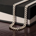 Cuban Link Chain With Customisable Message